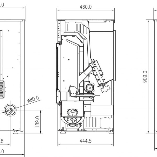 Elm 8 Pellet Stove - Image 2