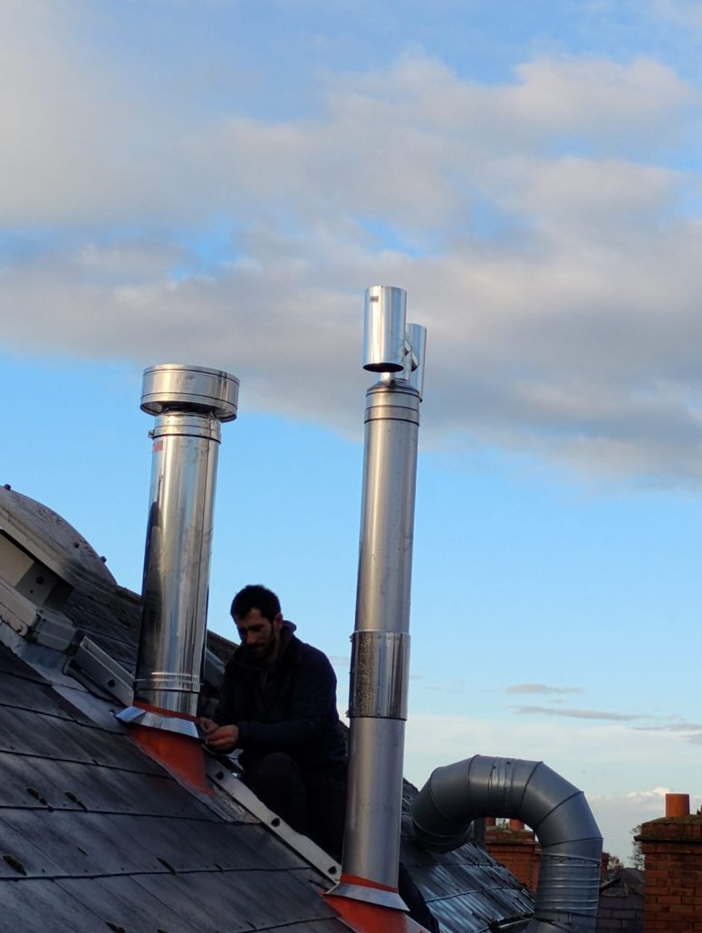 Comercial Flue Install For woodfire pizza oven A1